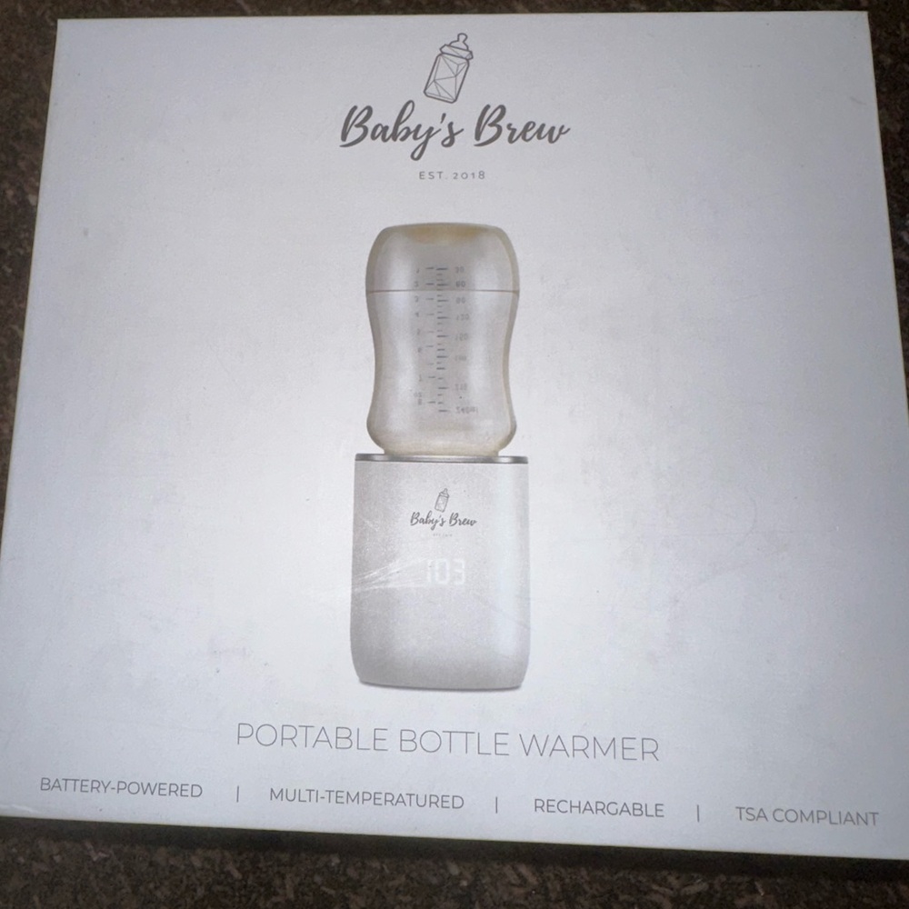 Portable Bottle Warmer - White Baby’s Brew